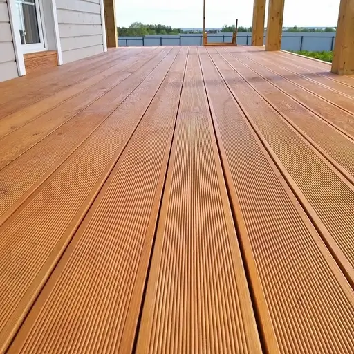 Доска террасная лиственница вельвет 28*142*4000, сорт SF (0,568м2)