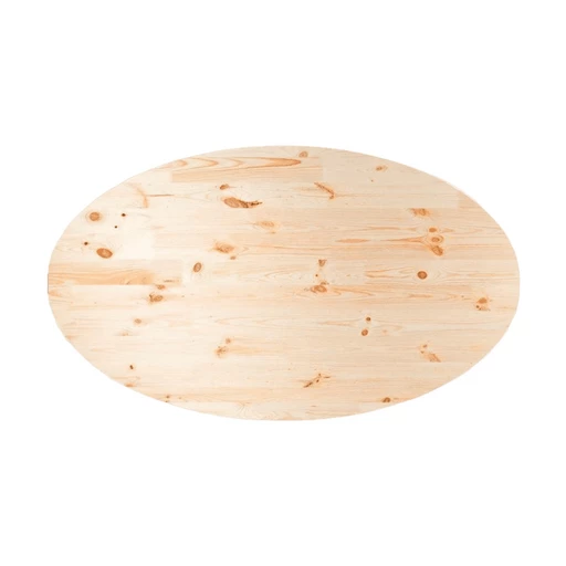 Столешница овальная 28*600*1200 ель, сорт АВ