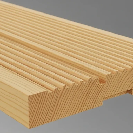 Доска террасная лиственница вельвет 45*90*4000, сорт SF (0,36м2)