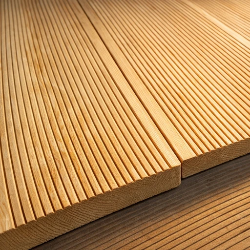 Доска террасная лиственница вельвет 45*90*4000, сорт Оптима (0,36м2)